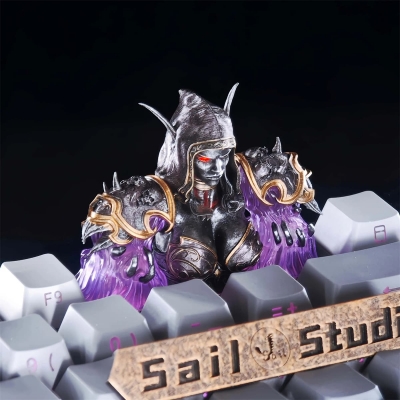 WOW 3U Sylvanas Artisan Resin Keycaps for Mechanical Gaming Keyboard